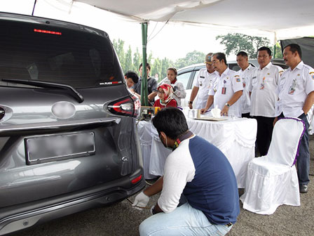 Uji Emisi Hari Kedua Digelar Di Kawasan Monas