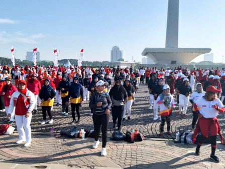 Bakesbangpol DKI Gelar Senam Pembauran Kebangsaan di Monas