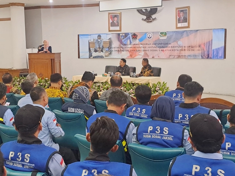 Satgas P3S Dinsos DKI Ikut Pelatihan Resusitasi Jantung Paru dan BHD