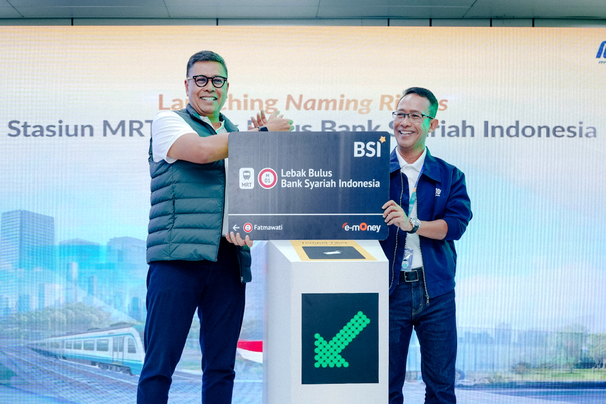 PT MRT Jakarta meresmikan penamaan Stasiun Lebak Bulus Bank Syariah Indonesia