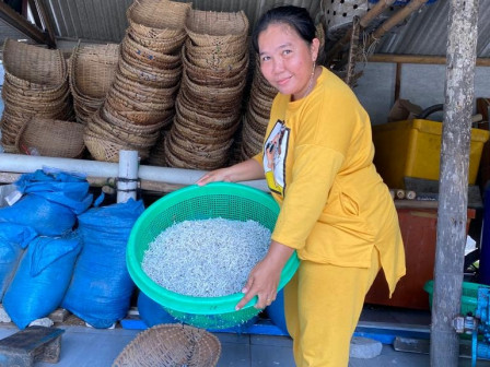 Penjual Ikan Teri Asin Raup Omzet Puluhan Juta per Bulan