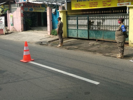 21 Pelanggar PSBB di Jl Kelapa Dua Raya Disanksi