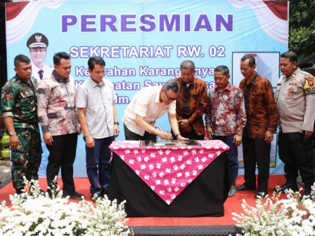 Kantor Sekretariat RW 02 Karang Anyar Diresmikan