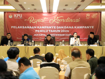  KPU DKI Gelar Rakor Kampanye dan Dana Kampanye