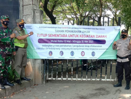  Mulai Besok 11 TPU di Jakarta Barat Ditutup 
