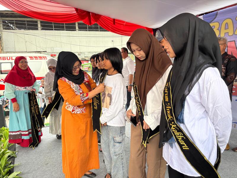 Pengurus Forum Anak dan KOMPPAK Kelurahan Kalibaru Dikukuhkan