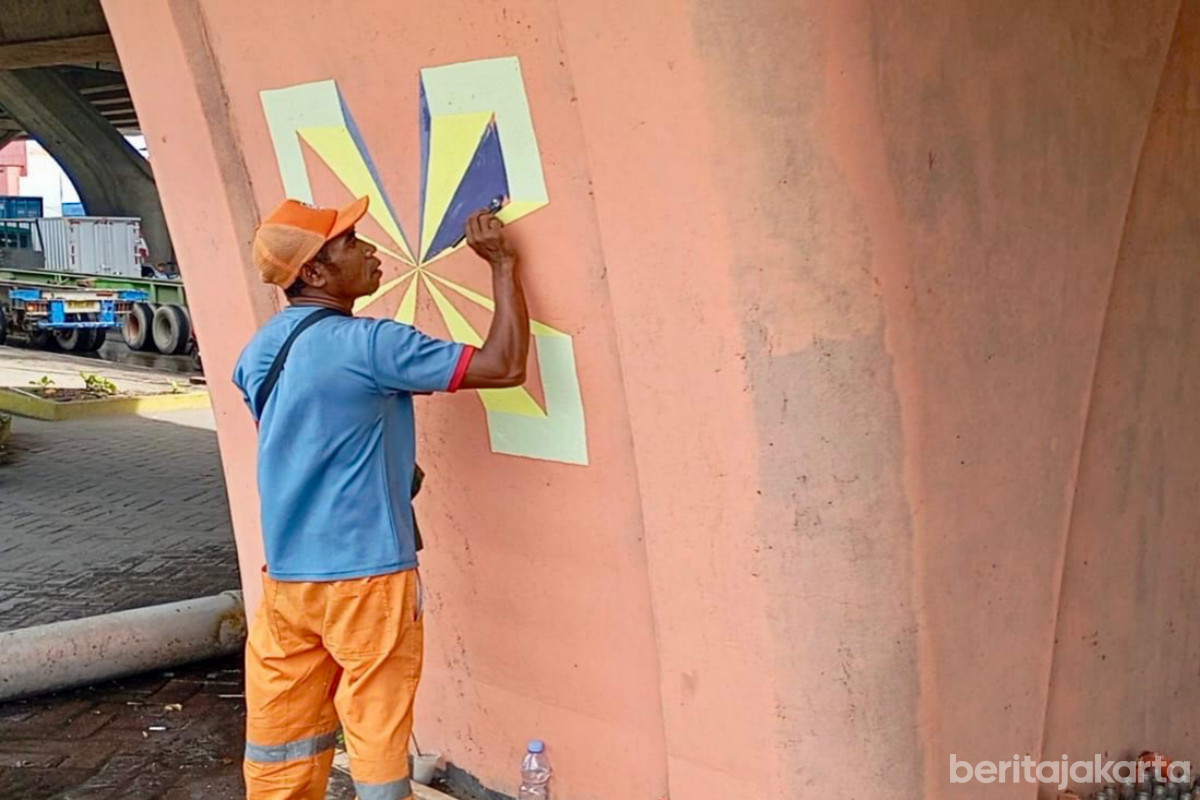 Mural Percantik Tiang Tol JORR Kalibaru 