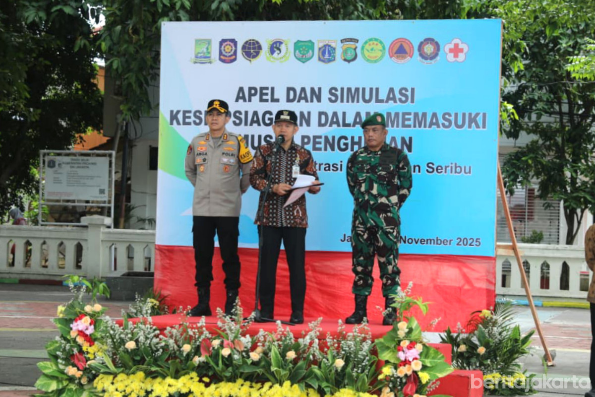 Bupati Kepulauan Seribu Pimpin Apel Kesiapsiagaan Bencana 