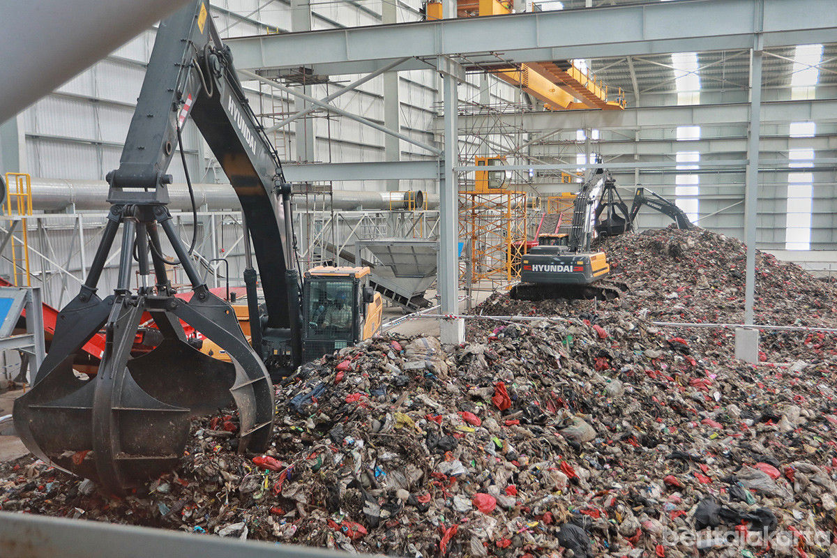 Pengelolaan sampah di RDF Plant Rorotan, Jakarta Utara