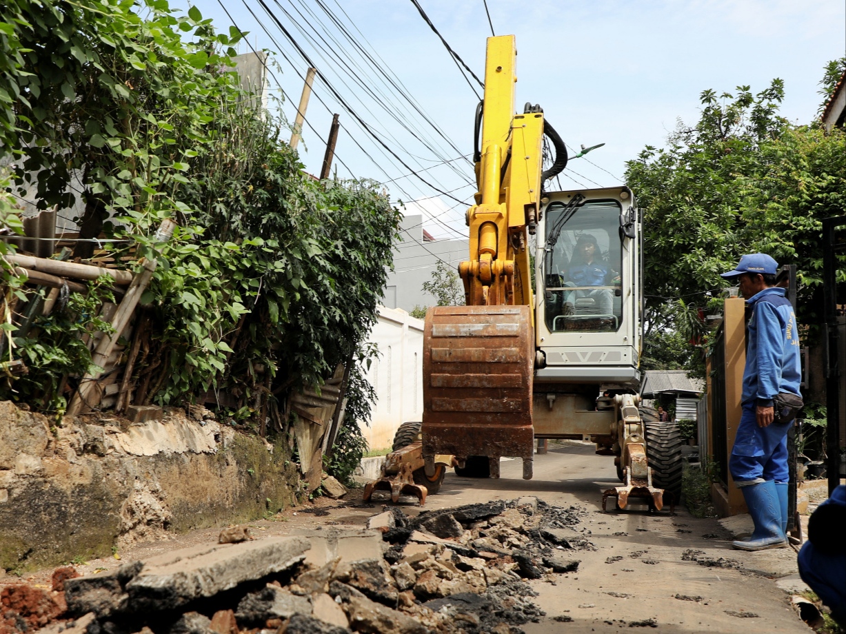 Pembangunan Saluran Air di Jalan Wahid Rampung Akhir Desember