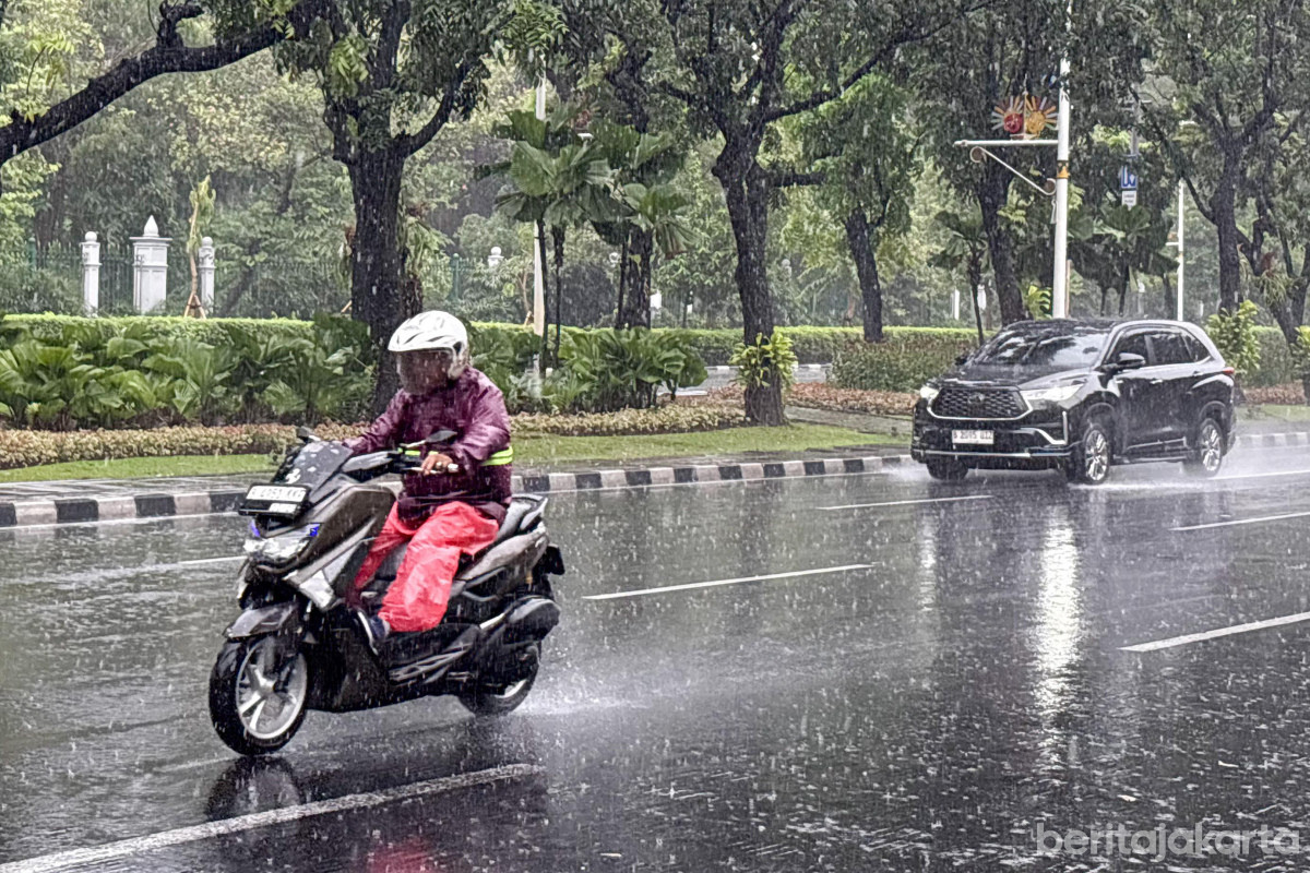 Hujan basahi beberapa wilayah di Jakarta