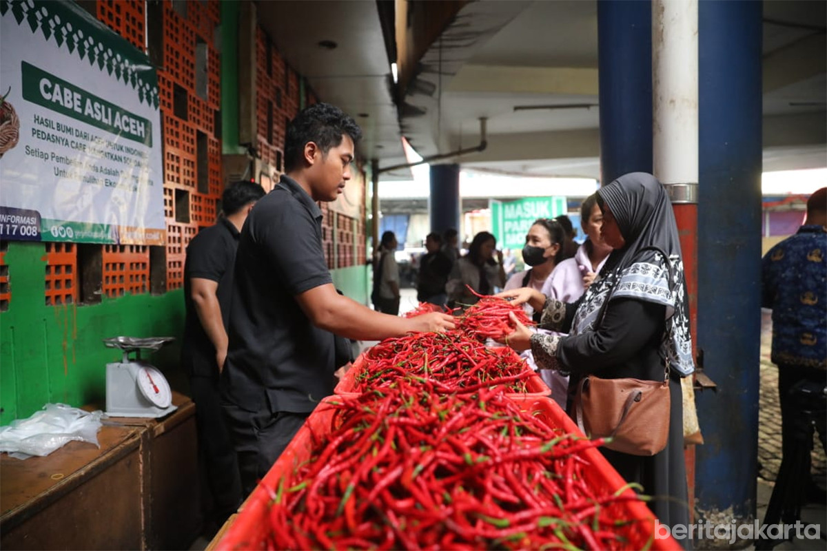Pasar Jaya distribusikan 1,4 ton cabai Aceh dengan harga murah