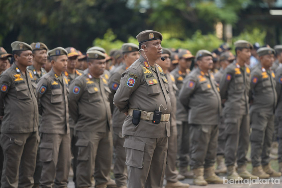 Personel Satpol PP Jakpus Dikerahkan Amankan POPNAS dan PEPARPENAS 