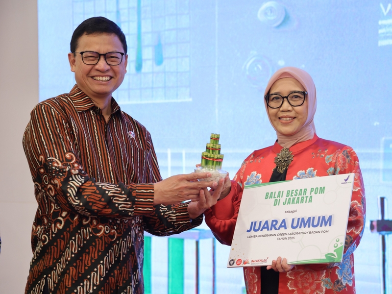 BBPOM di Jakarta Raih 2 Penghargaan Green Laboratory BPOM 2025