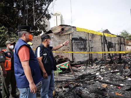 Wakil Wali Kota Jakpus Tinjau Lokasi Kebakaran Kebon Kosong 