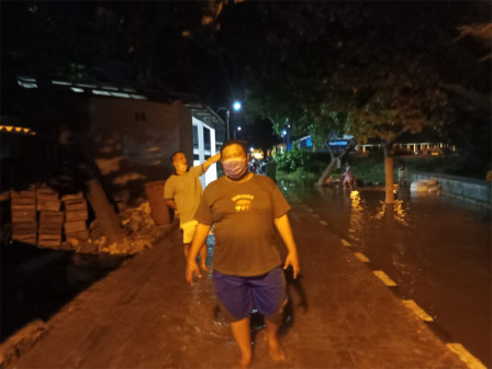 Banjir Rob di Wilayah Kelurahan Pulau Pari Mulai Surut