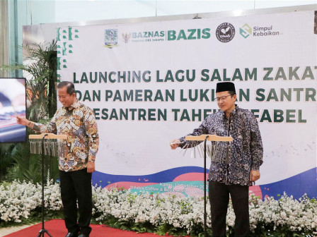 Baznas Bazis  Launching Lagu Salam Zakat dan Pameran Lukisan Santri Difabel