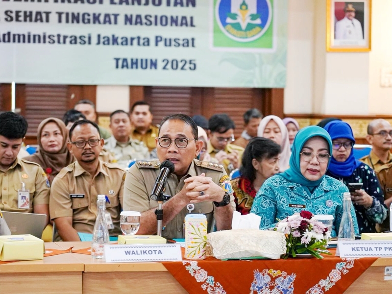 Pemkot Jakpus, Verifikasi, Penilaian, Kabupaten, Kota Sehat, Tingkat Nasional, 2025