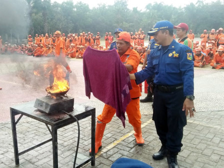 350 PPSU Apel Cegah Penanggulangan Kebakaran di Wali Kota Jaktim 