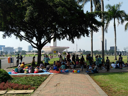 Hari Lebaran Monas Jadi Tempat Favorit Liburan 