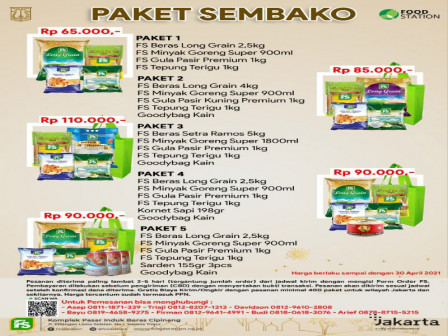 Food Station Perpanjang Masa Promo Paket Sembako