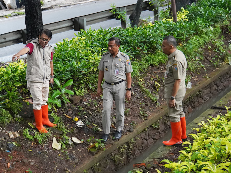 SDA Jaksel Segera Perbaiki Saluran Amblas di Jalan Adhyaksa 