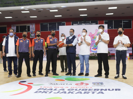Buka Liga Basket Piala Gubernur 2022, Gubernur Anies Berharap Jakarta Lahirkan Potensi Atlet Muda Na
