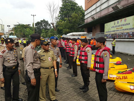 347 Petugas Gelar Apel Kesiapan Banjir