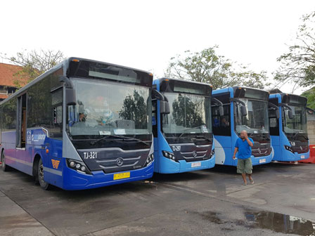 Dua Bus Transjakarta Tak Lulus Uji Kir