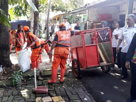 129 Orang Ikuti Kerja Bakti di Kampung Bali