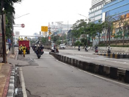 Genangan di Jl Gunung Sahari Sudah Surut