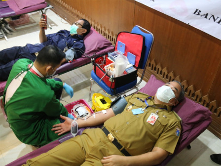 Pemkot Jakpus Adakan Giat Donor Darah di Kantor Walikota