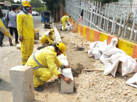 Pemasangan Kanstin di Jalan Inspeksi Kali Ciliwung Diapresiasi