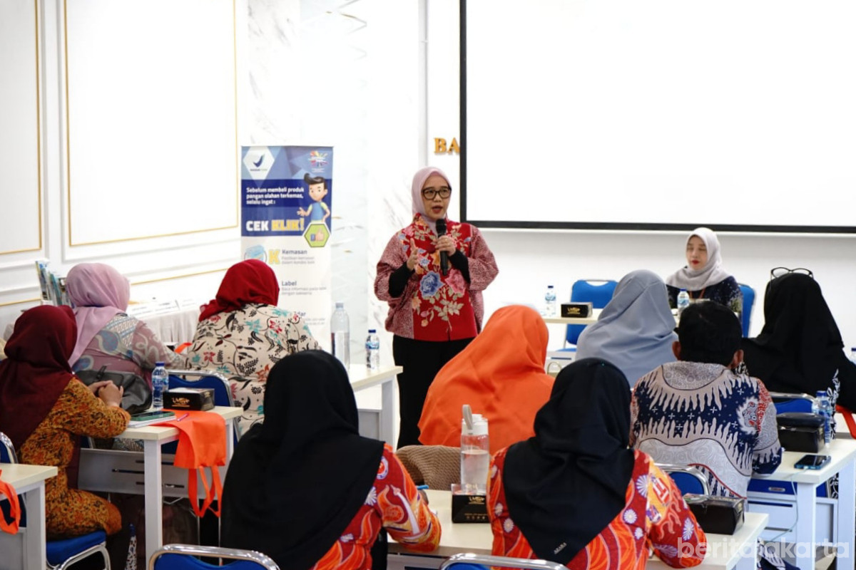 Suasana Pelatihan Kader Keamanan Pangan Sekolah di aula kantor BBPOM DKI Jakarta