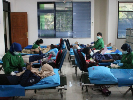 484 Pegawai Sudin Dujcapail Jaksel Ikuti Kegiatan Donor Darah