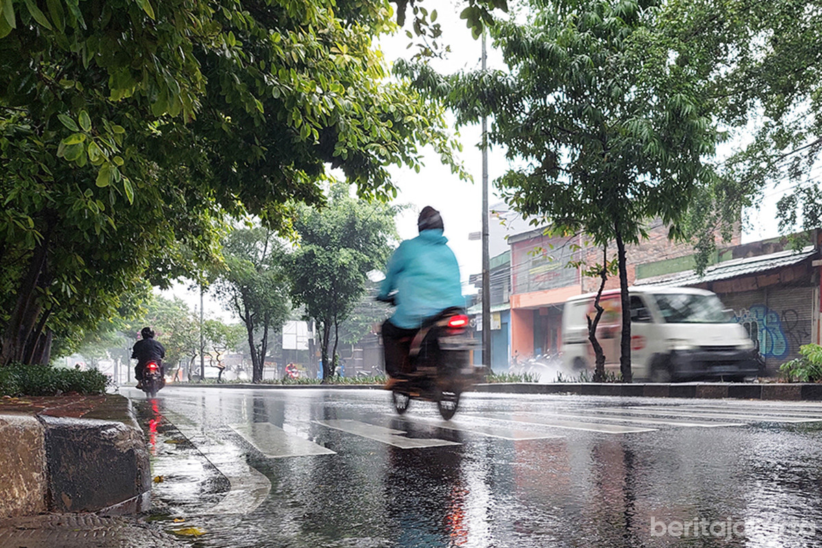 Jakarta diguyur hujan