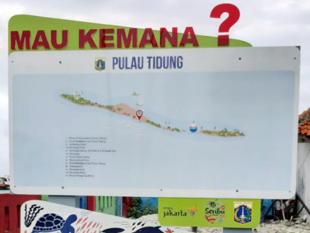  Sudin Parekraf Pasang Peta Petunjuk di Empat Pulau Permukiman