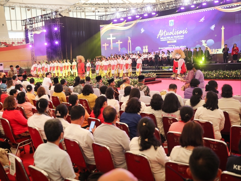 Pram-Rano Hadiri Perayaan Hari Paskah Provinsi DKI Jakarta 2025