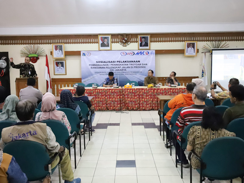 Pemkot Jakpus Gelar Sosialisasi Penataan Kwasan di Jalan Mangga Besar Raya 