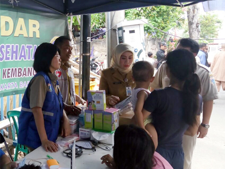 Sudiskes Jakbar Siagakan Tim Medis 24 Jam di Taman Kota