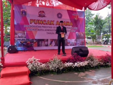 Puncak Acara Peningkatan Prestasi 10 Program Pokok PKK Tingkat Jakpus digelar di RPTRA Borobudur