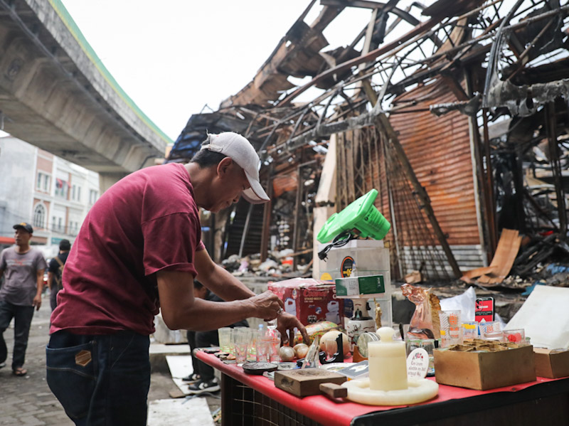 Pedagang Pasar Taman Puring Terus Didata 