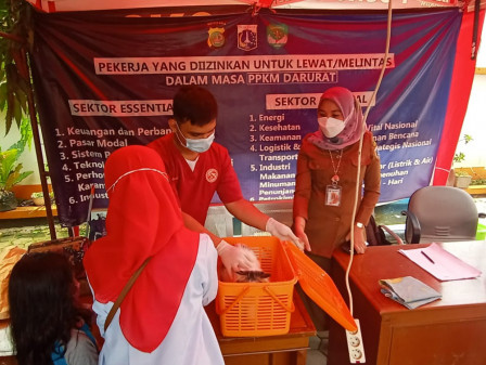 62 HPR Divaksin di Kantor Kelurahan Munjul