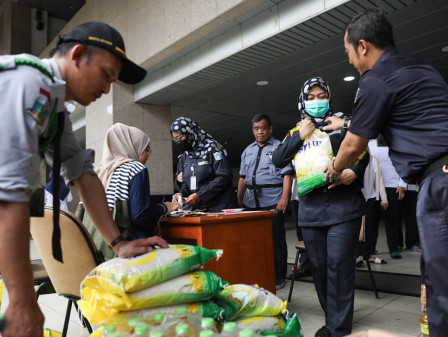  4.500 Kilogram Beras SPHP Dijual di Kantor Wali Kota Jakarta Selatan 