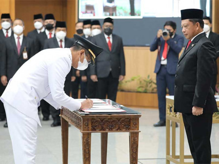  Menteri Tito Resmi Lantik Penjabat Gubernur DKI Jakarta, Heru Budi Hartono