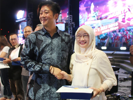  Pemprov DKI Raih Penghargaan Anjungan Terbaik di Jakarta Fair 2018 