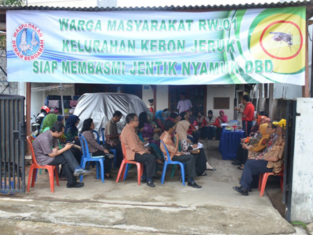 Warga Kebon Jeruk Harus Aktif Berantas Jentik Nyamuk