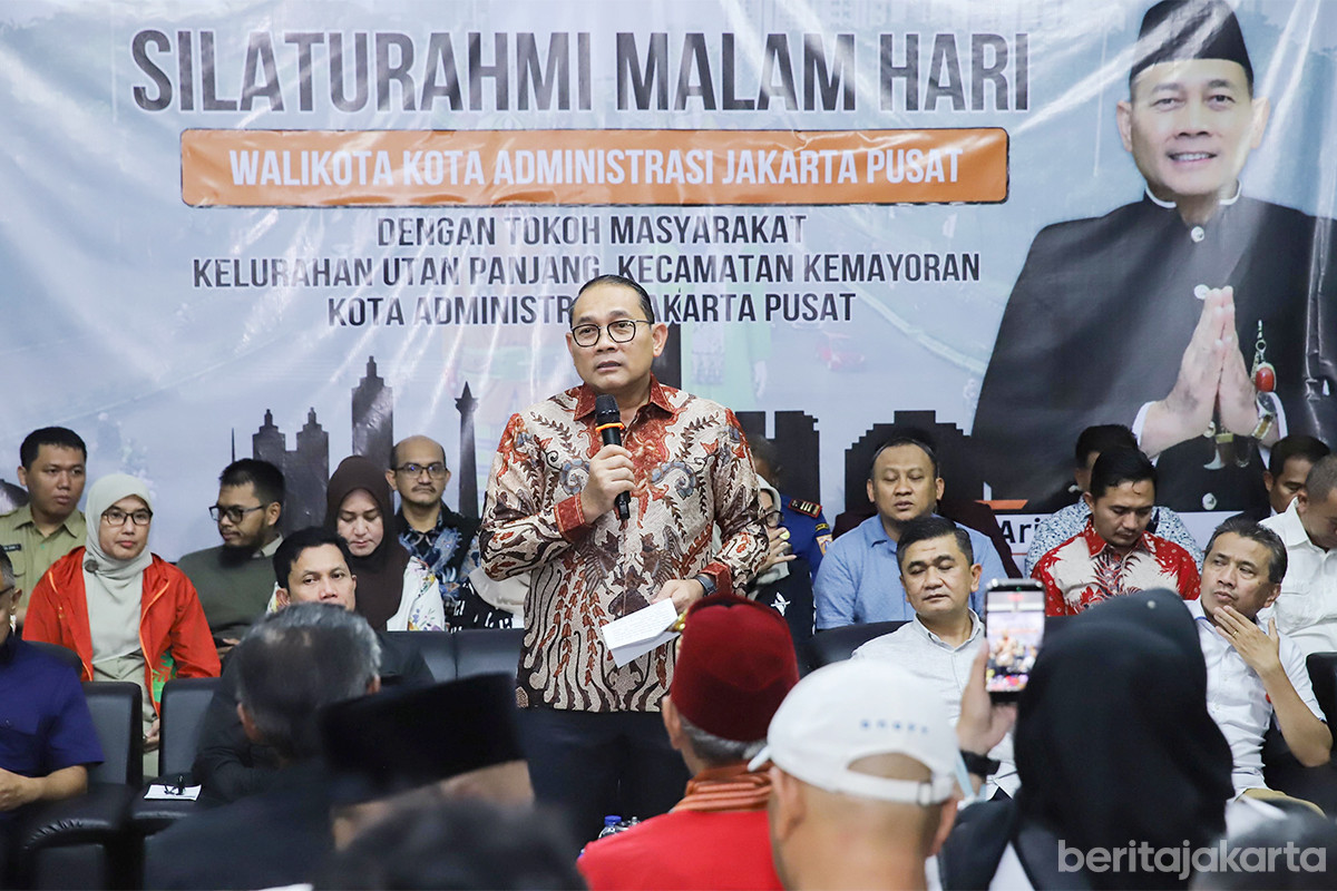 Silaturahmi malam hari bersama Wali Kota Jakarta Pusat.di Utan Panjang, Selasa (27/1) 