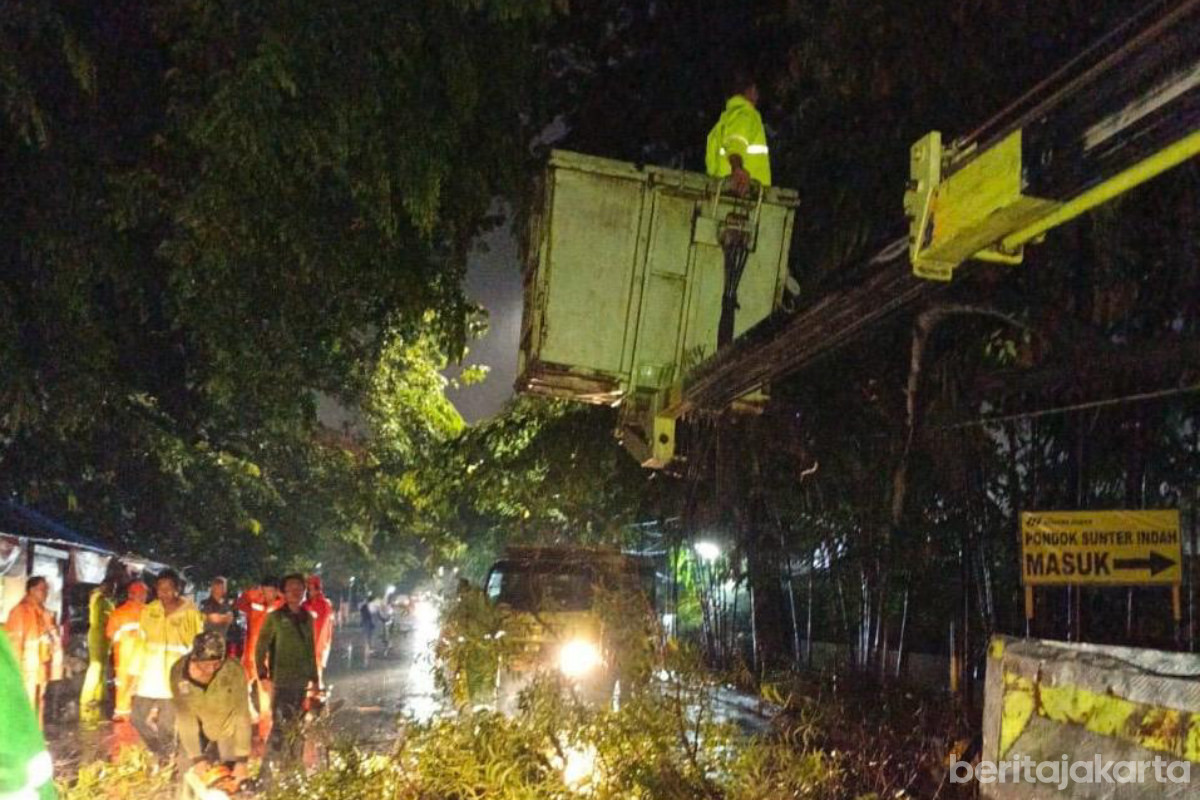 Sudin Tamhut Jakut Siagakan Satgas 24 Jam Hadapi Cuaca Ekstrem 