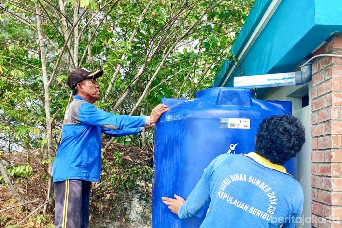 Pembangunan tandon air hujan di Pulau Pramuka